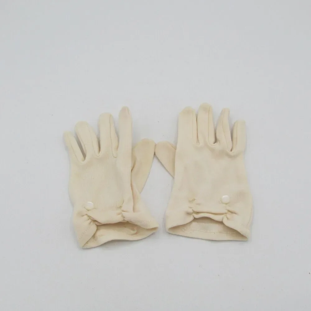 Vintage Toddler Girls White Dress Gloves Slip On Size 1 Ages 1-2 - Dolls
